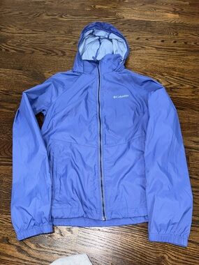 Columbia Periwinkle Hooded Packable Jacket
